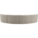  Manufacturer Color_Taupe -- Infinity 148" Brown Boucle Fabric Upholstered 4 pc Modular Sectional IMAGE 4