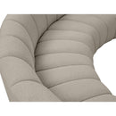  Manufacturer Color_Taupe -- Infinity 167" Brown Boucle Fabric Upholstered 5 pc Modular Sectional IMAGE 7
