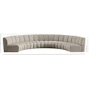  Manufacturer Color_Taupe -- Infinity 176" Brown Boucle Fabric Upholstered 6 pc Modular Sectional IMAGE 11