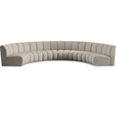  Manufacturer Color_Taupe -- Infinity 176" Brown Boucle Fabric Upholstered 6 pc Modular Sectional IMAGE 1