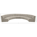  Manufacturer Color_Taupe -- Infinity 178" Brown Boucle Fabric Upholstered 7 pc Modular Sectional IMAGE 11