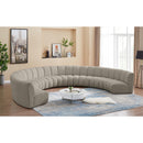  Manufacturer Color_Taupe -- Infinity 178" Brown Boucle Fabric Upholstered 8 pc Modular Sectional IMAGE 2