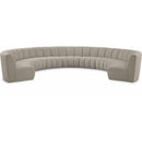 Meridian Infinity Brown Boucle Fabric 9 pc Modular Sectional IMAGE 1