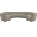  Manufacturer Color_Taupe -- Infinity 178" Brown Boucle Fabric Upholstered 10 pc Modular Sectional IMAGE 1