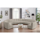  Manufacturer Color_Taupe -- Infinity 178" Brown Boucle Fabric Upholstered 10 pc Modular Sectional IMAGE 2