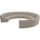  Manufacturer Color_Taupe -- Infinity 178" Brown Boucle Fabric Upholstered 10 pc Modular Sectional IMAGE 3