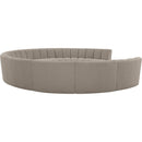  Manufacturer Color_Taupe -- Infinity 178" Brown Boucle Fabric Upholstered 10 pc Modular Sectional IMAGE 4
