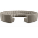  Manufacturer Color_Taupe -- Infinity 178" Brown Boucle Fabric Upholstered 11 pc Modular Sectional IMAGE 1