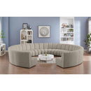  Manufacturer Color_Taupe -- Infinity 178" Brown Boucle Fabric Upholstered 11 pc Modular Sectional IMAGE 2