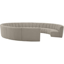  Manufacturer Color_Taupe -- Infinity 178" Brown Boucle Fabric Upholstered 11 pc Modular Sectional IMAGE 3