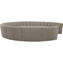  Manufacturer Color_Taupe -- Infinity 178" Brown Boucle Fabric Upholstered 11 pc Modular Sectional IMAGE 4