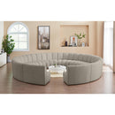  Manufacturer Color_Taupe -- Infinity 178" Brown Boucle Fabric Upholstered 12 pc Modular Sectional IMAGE 2