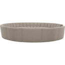  Manufacturer Color_Taupe -- Infinity 178" Brown Boucle Fabric Upholstered 12 pc Modular Sectional IMAGE 4