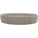 Meridian Infinity Brown Boucle Fabric 12 pc Modular Sectional IMAGE 4