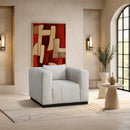  Manufacturer Color_Beige -- Meridian Lucia Stationary Fabric Chair IMAGE 2