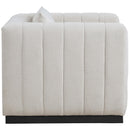  Manufacturer Color_Beige -- Meridian Lucia Stationary Fabric Chair IMAGE 5