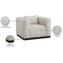 Manufacturer Color_Beige -- Meridian Lucia Stationary Fabric Chair IMAGE 9