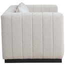  Manufacturer Color_Beige -- Meridian Lucia Stationary Fabric Loveseat IMAGE 5