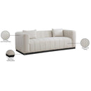  Manufacturer Color_Beige -- Meridian Lucia Stationary Fabric Sofa IMAGE 9