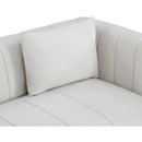  Manufacturer Color_Cream -- Lucia 90.5" Cream Linen Textured Fabric Upholstered Sofa IMAGE 6