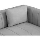  Manufacturer Color_Grey -- Lucia 90.5" Grey Linen Textured Fabric Upholstered Sofa IMAGE 6