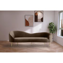  Manufacturer Color_Brown -- Ritz 85.5" Brown Velvet Upholstered Sofa IMAGE 2