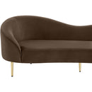  Manufacturer Color_Brown -- Ritz 85.5" Brown Velvet Upholstered Sofa IMAGE 7
