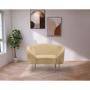  Manufacturer Color_Camel -- Ritz Camel Velvet Upholstered Chair IMAGE 2