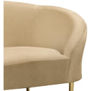  Manufacturer Color_Camel -- Ritz Camel Velvet Upholstered Chair IMAGE 5