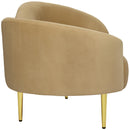  Manufacturer Color_Camel -- Ritz 85.5" Camel Velvet Upholstered Sofa IMAGE 6