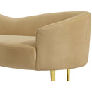  Manufacturer Color_Camel -- Ritz 85.5" Camel Velvet Upholstered Sofa IMAGE 8