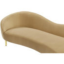  Manufacturer Color_Camel -- Ritz 85.5" Camel Velvet Upholstered Sofa IMAGE 9