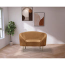  Manufacturer Color_Saddle -- Ritz Saddle Velvet Upholstered Chair IMAGE 2