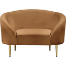  Manufacturer Color_Saddle -- Ritz Saddle Velvet Upholstered Chair IMAGE 3