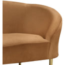  Manufacturer Color_Saddle -- Ritz Saddle Velvet Upholstered Chair IMAGE 5