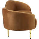  Manufacturer Color_Saddle -- Ritz 85.5" Saddle Velvet Upholstered Sofa IMAGE 6
