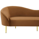  Manufacturer Color_Saddle -- Ritz 85.5" Saddle Velvet Upholstered Sofa IMAGE 7