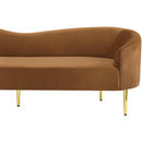  Manufacturer Color_Saddle -- Ritz 85.5" Saddle Velvet Upholstered Sofa IMAGE 8