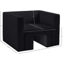 Meridian Henson Black Velvet Chair IMAGE 18