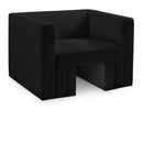 Meridian Henson Black Velvet Chair IMAGE 1