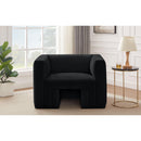 Meridian Henson Black Velvet Chair IMAGE 2