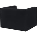  Manufacturer Color_Black -- Meridian Henson Stationary Fabric Chair IMAGE 4