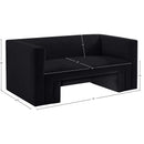  Manufacturer Color_Black -- Meridian Henson Stationary Fabric Loveseat IMAGE 18