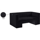  Manufacturer Color_Black -- Meridian Henson Stationary Fabric Loveseat IMAGE 19