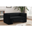  Manufacturer Color_Black -- Meridian Henson Stationary Fabric Loveseat IMAGE 2