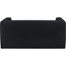  Manufacturer Color_Black -- Meridian Henson Stationary Fabric Loveseat IMAGE 3