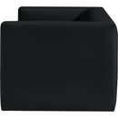  Manufacturer Color_Black -- Meridian Henson Stationary Fabric Loveseat IMAGE 7