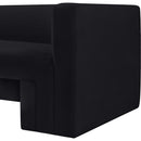  Manufacturer Color_Black -- Meridian Henson Stationary Fabric Loveseat IMAGE 9
