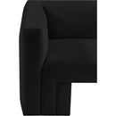 Meridian Henson Black Velvet Sofa IMAGE 14