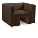  Manufacturer Color_Brown -- Henson Brown Velvet Upholstered Chair IMAGE 1